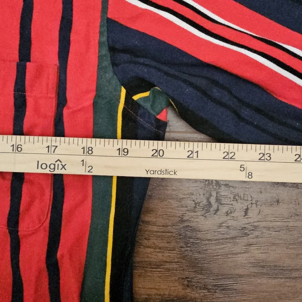 Vintage Polo Ralph Lauren Crest Logo Striped Button Down‎ Shirt Boys Large